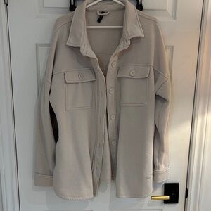 Lazy Pants shacket in cream